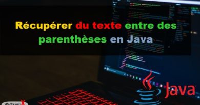 Récupérer du texte entre des parenthèses en Java
