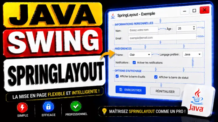 SpringLayout | Java Swing - WayToLearnX