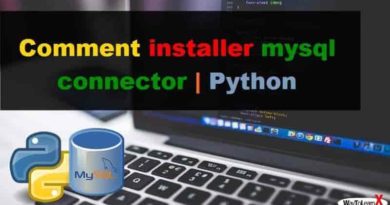 Comment installer mysql connector - Python