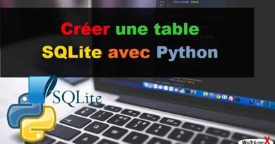 Créer une table SQLite avec Python