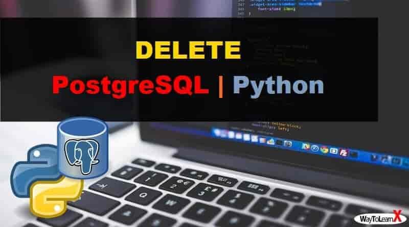 DELETE avec Python - PostgreSQL