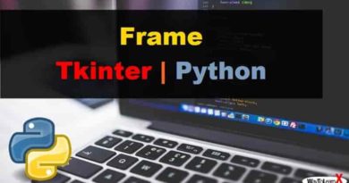 Frame Tkinter Python 3