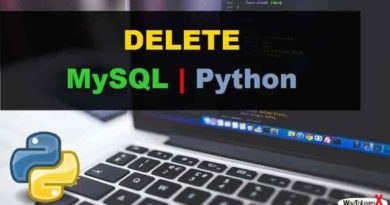 Python DELETE MySQL