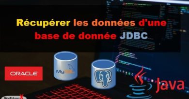 Récupérer les données d'une base de donnée jdbc java