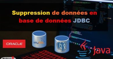 Suppression de données en base de données jdbc java