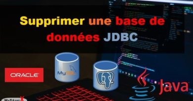 Supprimer une base de données jdbc java