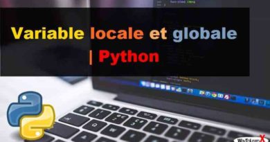 Variable locale et globale en Python