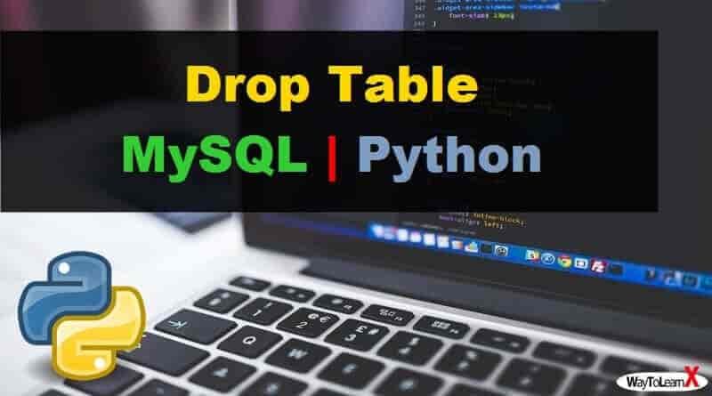 Drop Table Supprimer une table d'une BD avec Python - MySQL