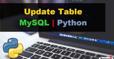 Update Table Mise à jour de données avec Python - MySQL