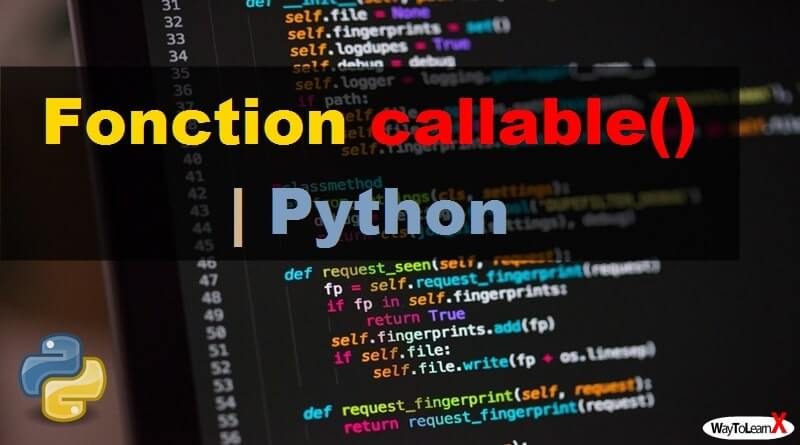 Fonction callable - Python