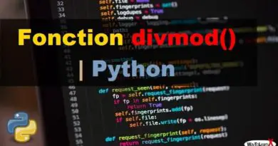 Fonction divmod - Python