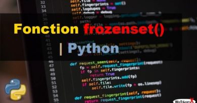 Fonction frozenset – Python