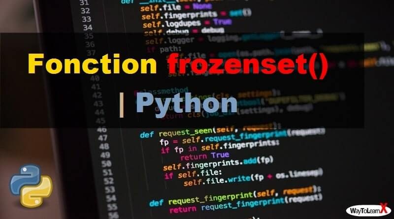 Fonction frozenset – Python