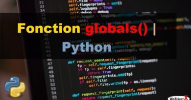Fonction globals – Python