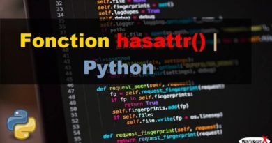 Fonction hasattr – Python