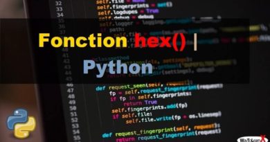 Fonction hex – Python