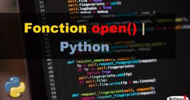 Fonction open – Python