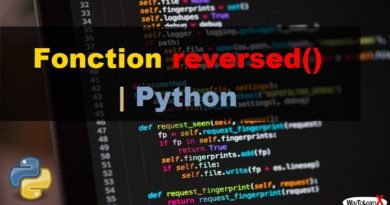 Fonction reversed – Python