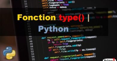 Fonction type – Python