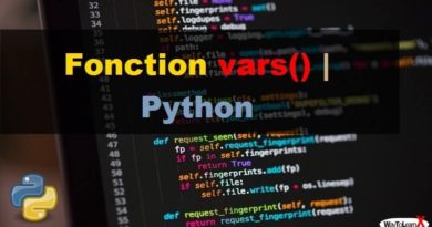 Fonction vars – Python