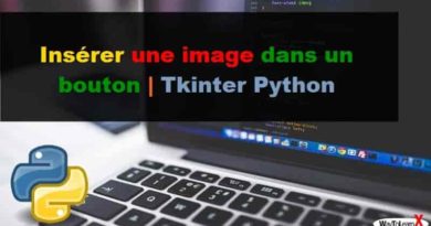 Insérer une image dans un bouton Tkinter Python