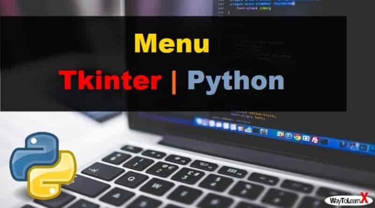 Menu Tkinter | Python 3 - WayToLearnX