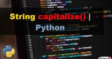 Python – La méthode String capitalize