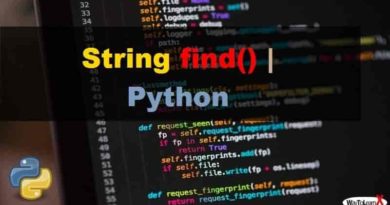 Python – La méthode String find