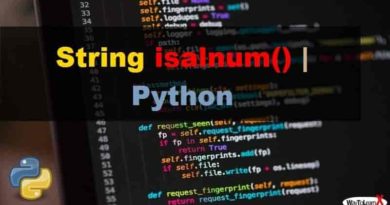 Python – La méthode String isalnum