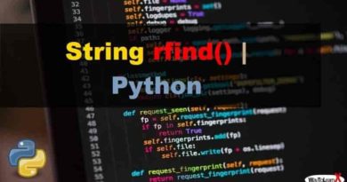 Python – La méthode String rfind