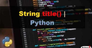 Python – La méthode String title