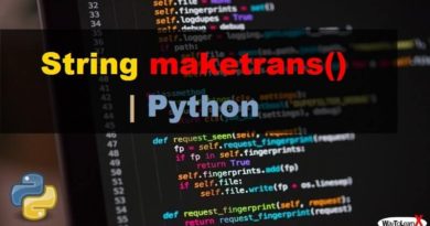 Python – La méthode String maketrans
