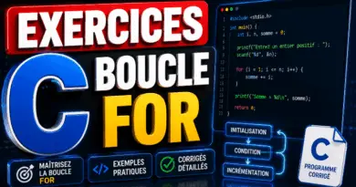 exercices-corriges-en-c-boucle-for