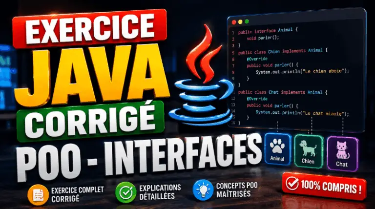 Exercice Java Corrigé - POO - Interfaces - WayToLearnX